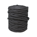 Macrame cord roll in graphite (dark grey)