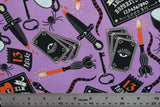 Print "Gruesome Games" from the Spellbound collection, with ruler added for scale.