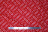 Flat swatch vintage print fabric in Light Pink Clothespins on Red
