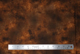 Flat swatch marbled solid fabric in dark brown