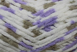 Little Lilac Dove (white, purple, taupe) swatch of Bernat Baby Blanket