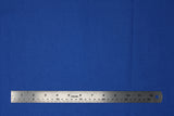 Flat swatch of cotton solid in royal