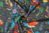 Colourway "Washed Black" from the Lookout collection, twisted to show drape and texture.