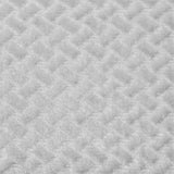 Square swatch velvet with raised brick pattern texture in shade white