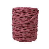 Macrame cord roll in dark rose (faded dusty rose)