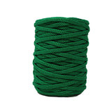 Macrame cord roll in kelly green