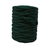 Macrame cord roll in forest (darkest green)