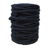 Macrame cord roll in navy
