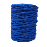 Macrame cord roll in royal blue