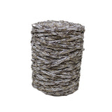 Macrame cord roll in white/brown mix
