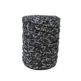 Macrame cord roll in white/black mix