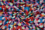 Print "Marbles" from the Log Tavern Road collection, twisted to show drape and texture.