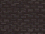 Square swatch textured vinyl (striped texture with vertical rectangle solid blocks) in shade brown