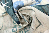 Swirled swatch lake themed panel in beach house (squares)