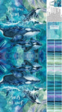 Project panel for tote bag from the Whale Song collection.