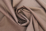 Swirled swatch small print fabric in brown