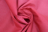 Swirled swatch small print fabric in red
