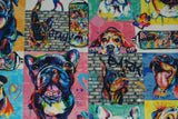 Dogs in the City - 44/45" - 100% Cotton