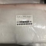 Quilt batting in packaging (white) size queen