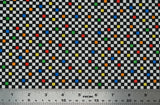 Print "Racing Check" from the Turbo Speed collection, with ruler added for scale.