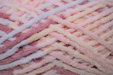 Raspberry Kisses (pink, peach) swatch of Bernat Baby Blanket