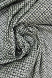 Swirled swatch tiled print fabric in lenten rose (dark/green)
