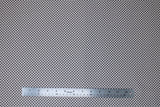 Flat swatch chain fabric (white fabric with small black diamonds arranged to look like chain pattern)