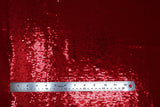 Flat swatch sequin mesh in red