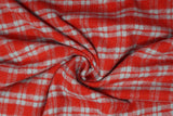 Small Plaid Flannel - 44/45" - 100% Cotton Flannel
