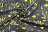 Colourway "Black" from the Spread the Seeds collection, twisted to show drape and texture.
