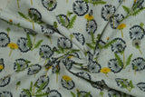 Colourway "White" from the Spread the Seeds collection, twisted to show drape and texture.