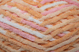 Sweetie Coral (pink, peach, ivory) swatch of Bernat Baby Blanket