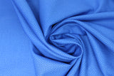 Swirled swatch fine textures print fabric in Dots on Blue