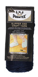Ball of Phentex Slipper and Craft Yarn in packaging (ultra navy)