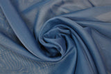 Swirled swatch navy sheer fabric