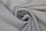 Swirled swatch pewter sheer fabric