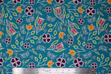 Renata Meconse Collection - 58" - 100% Cotton - Floral Wide Cotton