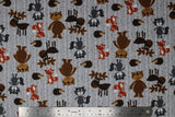 Woodland Animals  - 43/44" - 100% cotton flannel