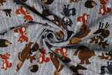 Woodland Animals  - 43/44" - 100% cotton flannel