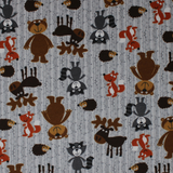 Woodland Animals  - 43/44" - 100% cotton flannel