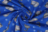 Sleepy Cats - 43/44" - 100% cotton flannel