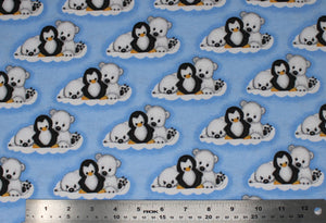 Arctic Animals - 43/44" - 100% cotton flannel
