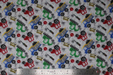 Construction Equipment - 43/44" - 100% cotton flannel
