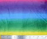 Rainbow Stripe - 58" - 100% polyester Fleece Flannel