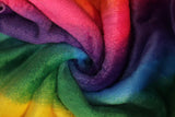 Rainbow Stripe - 58" - 100% polyester Fleece Flannel