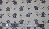 Elephant and Butterfly - 43/44" - 100% Cotton Flannel