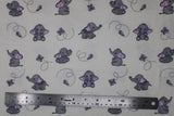 Elephant and Butterfly - 43/44" - 100% Cotton Flannel