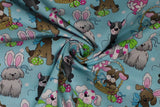 Easter Puppies - 44" - 100% cotton