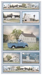 American Barns - 45'' - 100% cotton