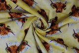 Highland Cow - 44/45" - 100% Cotton